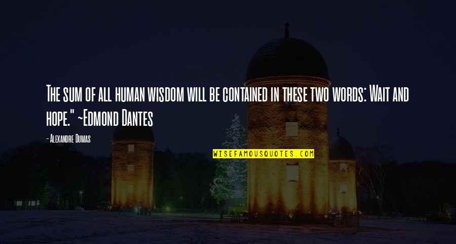 Laveyan Pentagram Quotes By Alexandre Dumas: The sum of all human wisdom will be Laveyan Pentagram Quotes By Alexandre Dumas: The sum of all human wisdom will be