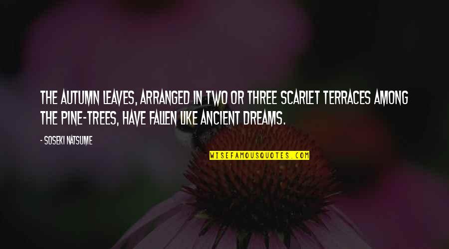 Lavinsky Settlement Quotes By Soseki Natsume: The autumn leaves, arranged in two or three Lavinsky Settlement Quotes By Soseki Natsume: The autumn leaves, arranged in two or three
