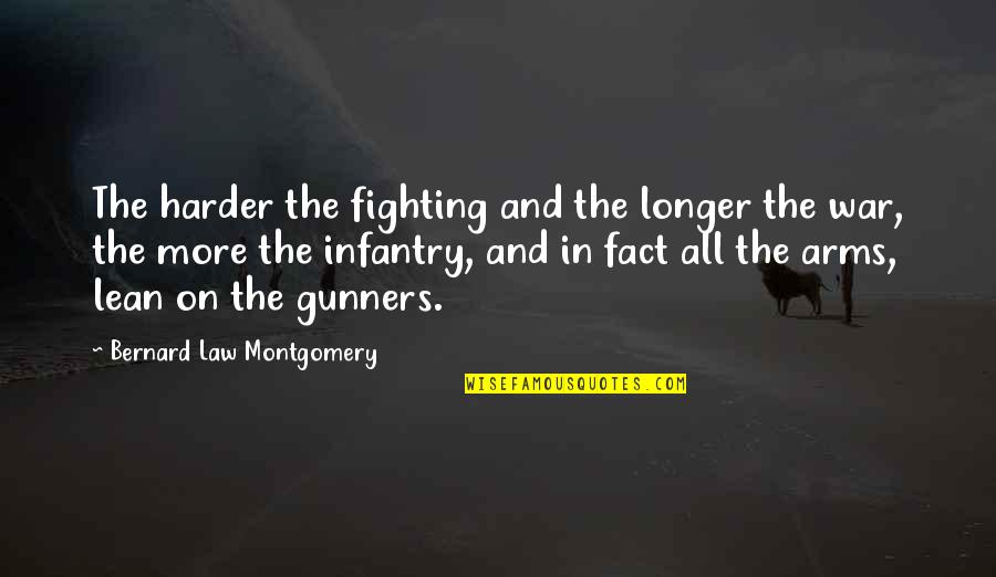 Law And War Quotes By Bernard Law Montgomery: The harder the fighting and the longer the