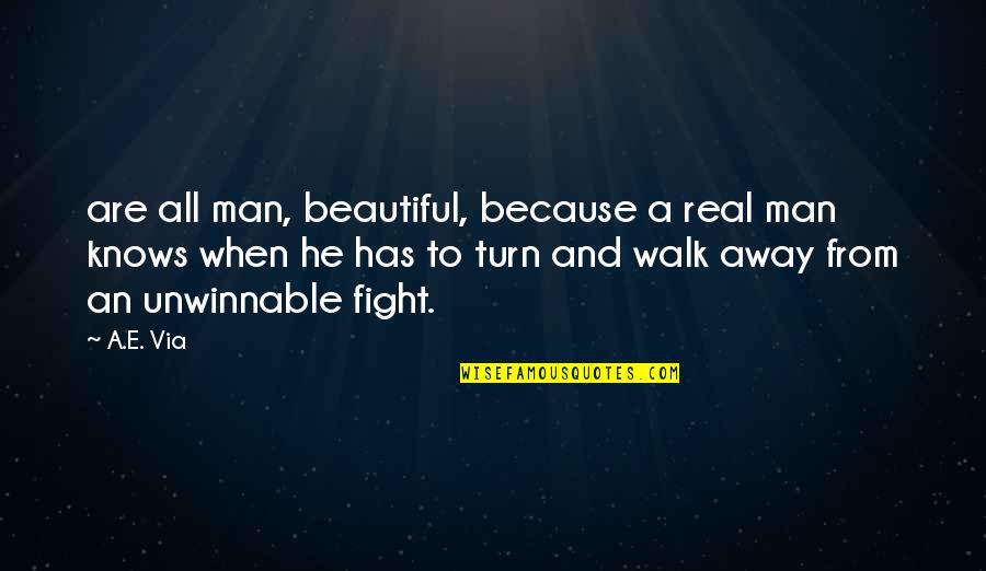 Law Of Parsimony Quotes By A.E. Via: are all man, beautiful, because a real man