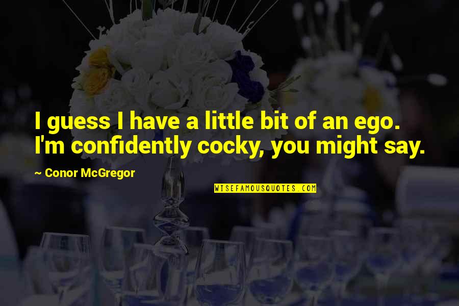 Lawin Server Quotes By Conor McGregor: I guess I have a little bit of