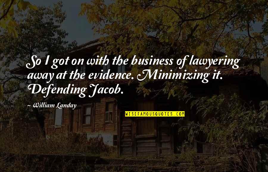 Lawyering Quotes By William Landay: So I got on with the business of