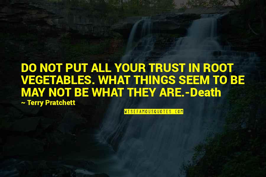 Layana Aguilar Quotes By Terry Pratchett: DO NOT PUT ALL YOUR TRUST IN ROOT Layana Aguilar Quotes By Terry Pratchett: DO NOT PUT ALL YOUR TRUST IN ROOT