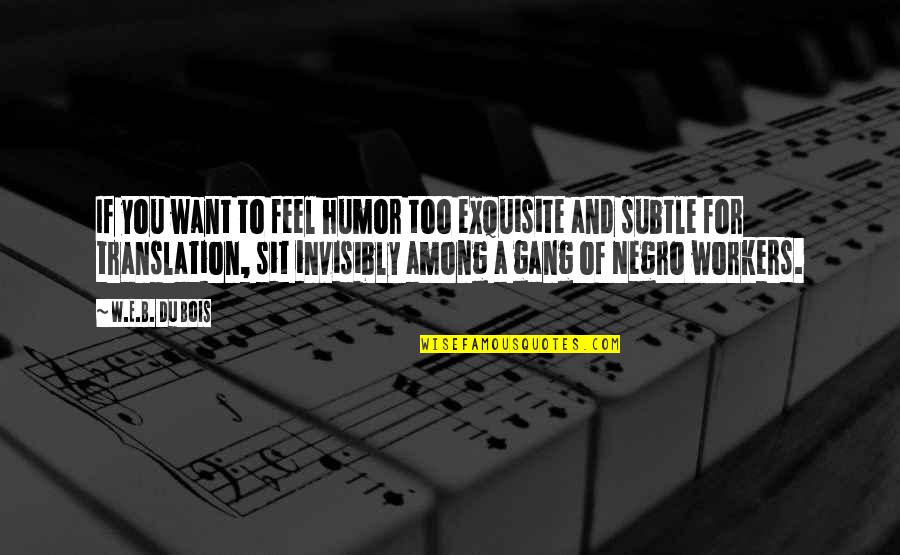 Layanan Mandiri Quotes By W.E.B. Du Bois: If you want to feel humor too exquisite Layanan Mandiri Quotes By W.E.B. Du Bois: If you want to feel humor too exquisite