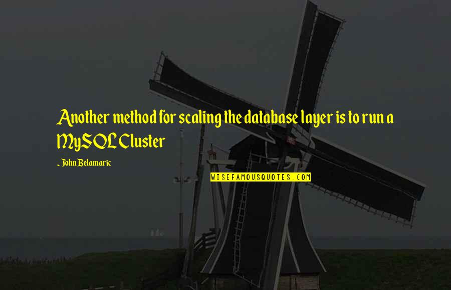 Layer Upon Layer Quotes By John Belamaric: Another method for scaling the database layer is
