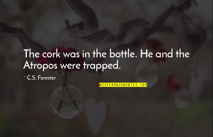 Lazard Deusericus Quotes By C.S. Forester: The cork was in the bottle. He and