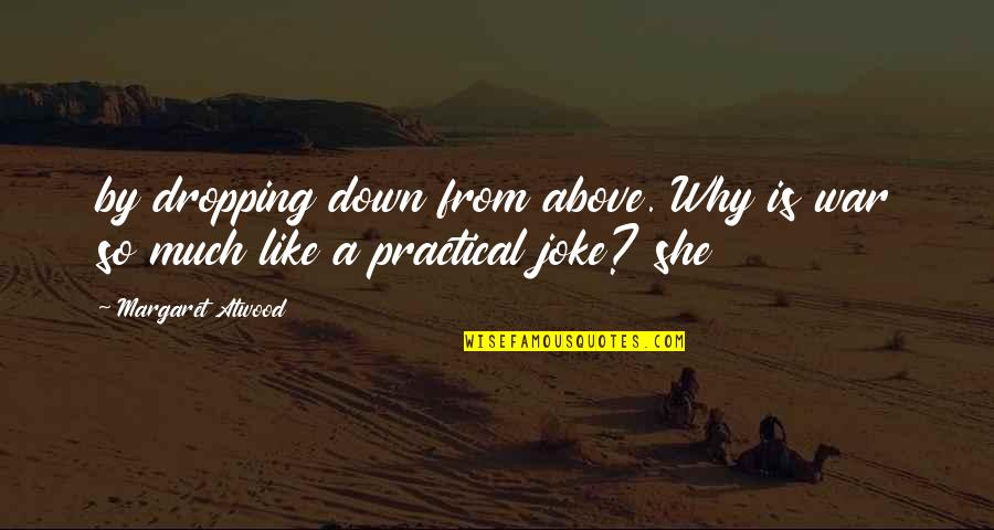 Lchaim Shidduchim Quotes By Margaret Atwood: by dropping down from above. Why is war
