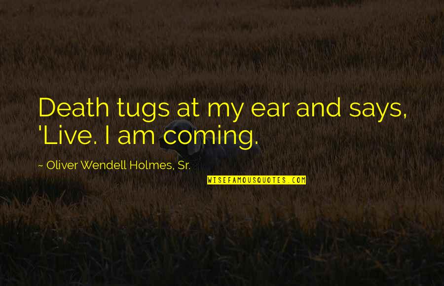 Lds Christmas Quotes By Oliver Wendell Holmes, Sr.: Death tugs at my ear and says, 'Live. Lds Christmas Quotes By Oliver Wendell Holmes, Sr.: Death tugs at my ear and says, 'Live.