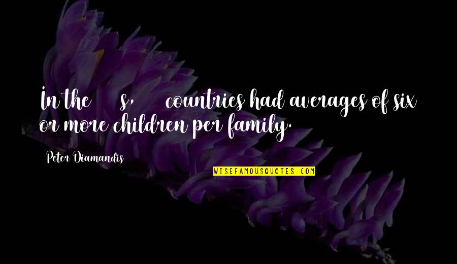 Lds Motivational Quotes By Peter Diamandis: In the 1960s, 110 countries had averages of