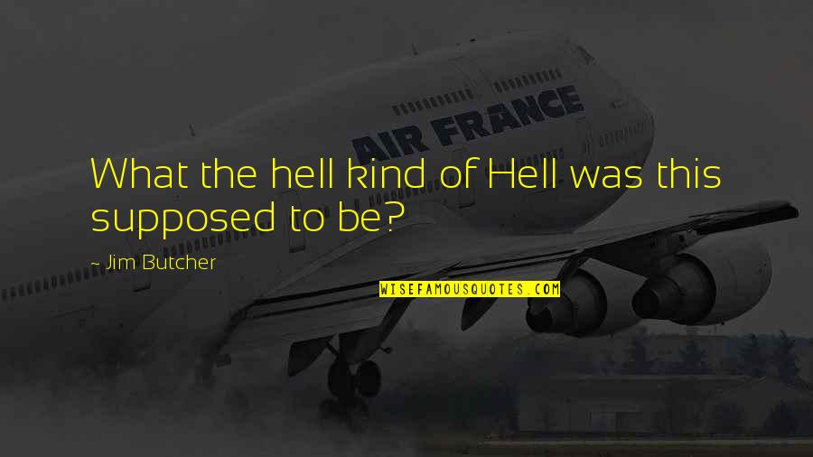 Le Silence Des Agneaux Quotes By Jim Butcher: What the hell kind of Hell was this