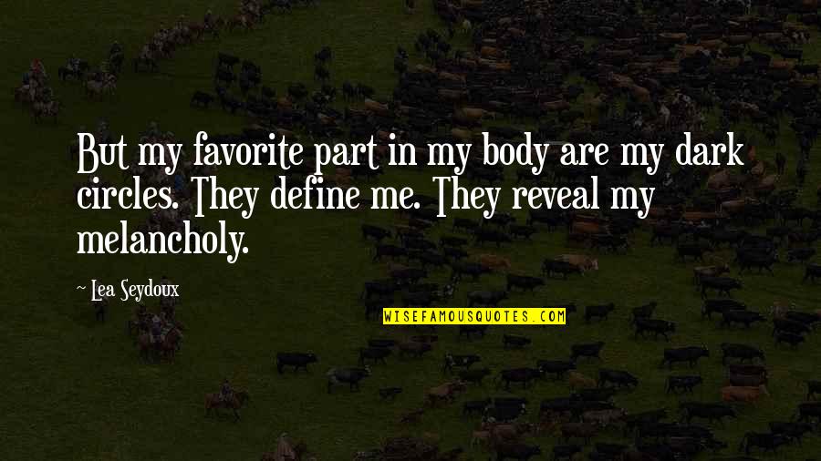 Lea Seydoux Quotes By Lea Seydoux: But my favorite part in my body are Lea Seydoux Quotes By Lea Seydoux: But my favorite part in my body are