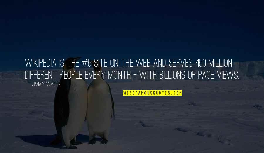 Leaching Potatoes Quotes By Jimmy Wales: Wikipedia is the #5 site on the Web