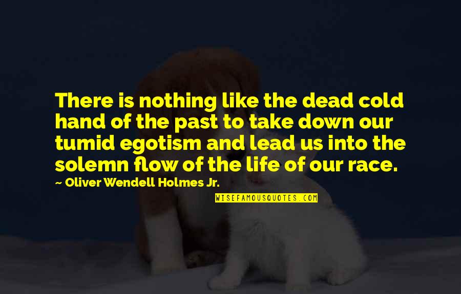 Lead Into Quotes By Oliver Wendell Holmes Jr.: There is nothing like the dead cold hand