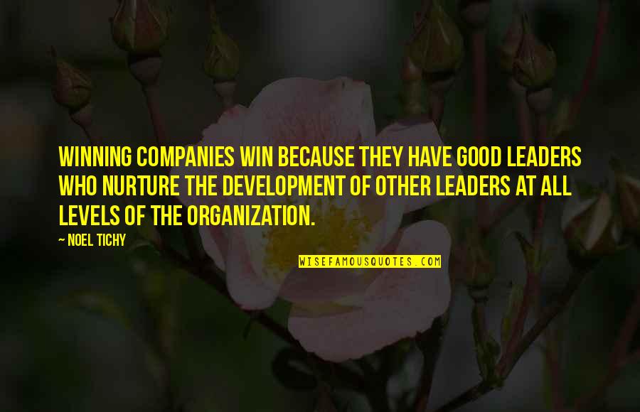 Leader At Quotes By Noel Tichy: Winning companies win because they have good leaders