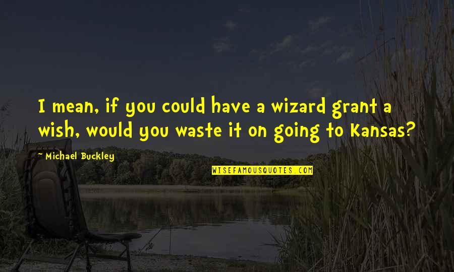 Leader Leads Quotes By Michael Buckley: I mean, if you could have a wizard