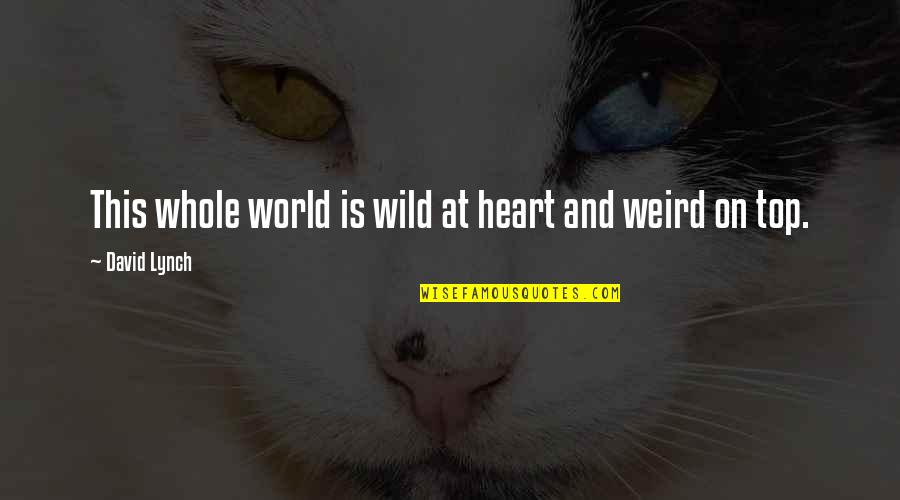 Leaders Born Or Made Quotes By David Lynch: This whole world is wild at heart and