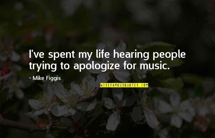 Leadership Commitment Quotes By Mike Figgis: I've spent my life hearing people trying to