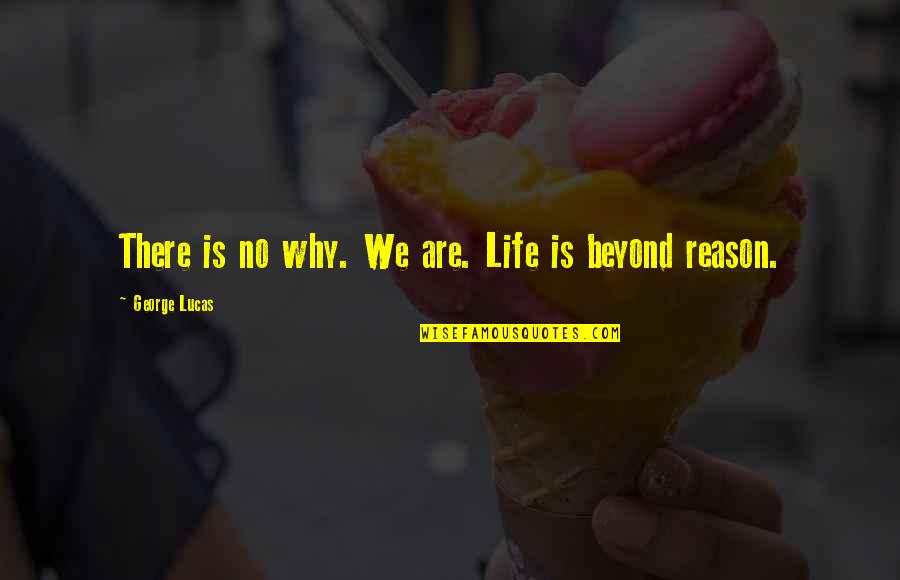 Leading From Behind Quotes By George Lucas: There is no why. We are. Life is