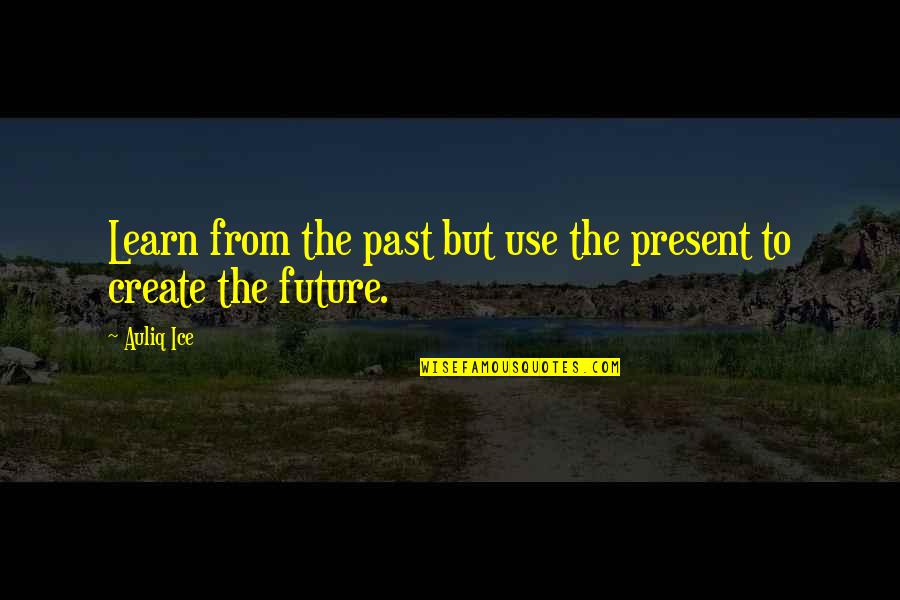 Learn From Past Mistakes Quotes By Auliq Ice: Learn from the past but use the present