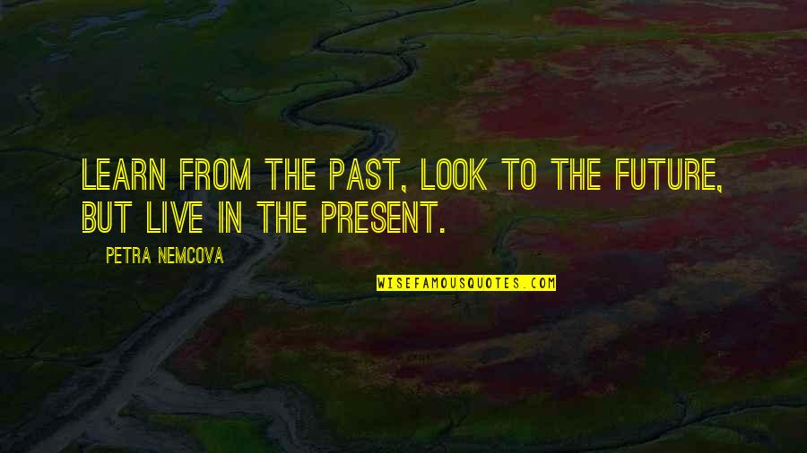 Learn From The Past Live In The Present Quotes By Petra Nemcova: Learn from the past, look to the future,