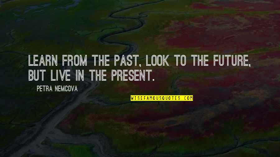 Learn From The Past Quotes By Petra Nemcova: Learn from the past, look to the future,