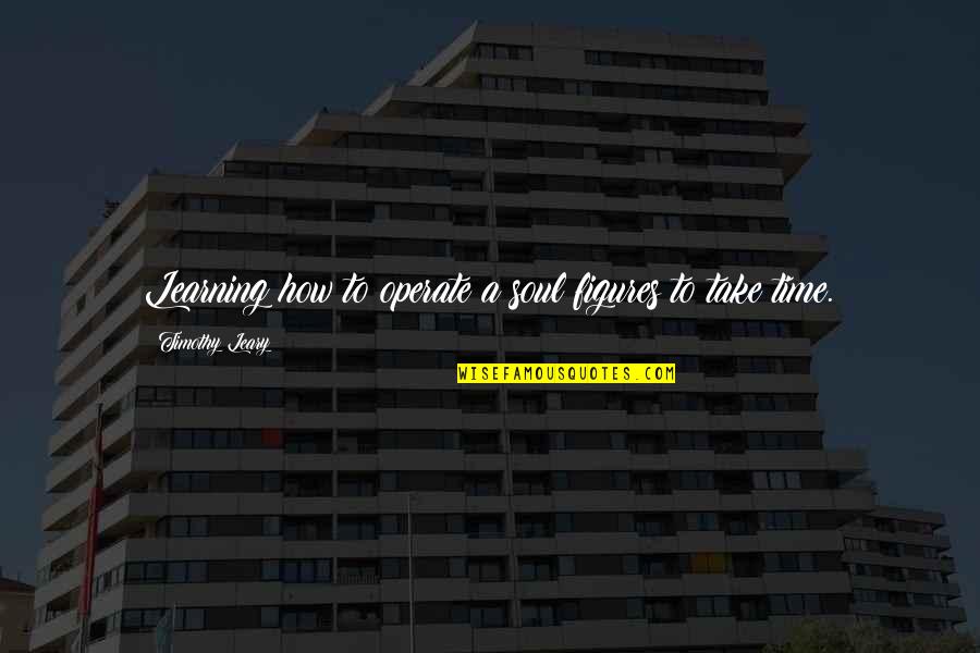 Leary Timothy Quotes By Timothy Leary: Learning how to operate a soul figures to Leary Timothy Quotes By Timothy Leary: Learning how to operate a soul figures to