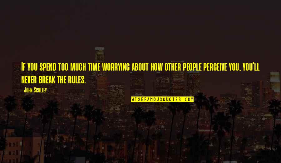 Leave Him Behind Quotes By John Sculley: If you spend too much time worrying about