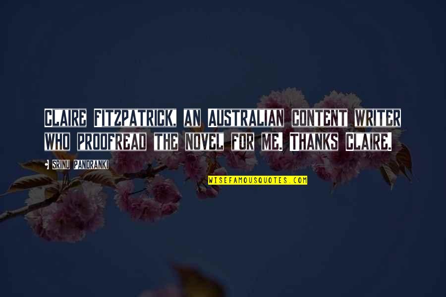 Lechers Activity Quotes By Srinu Pandranki: Claire Fitzpatrick, an Australian content writer who proofread Lechers Activity Quotes By Srinu Pandranki: Claire Fitzpatrick, an Australian content writer who proofread