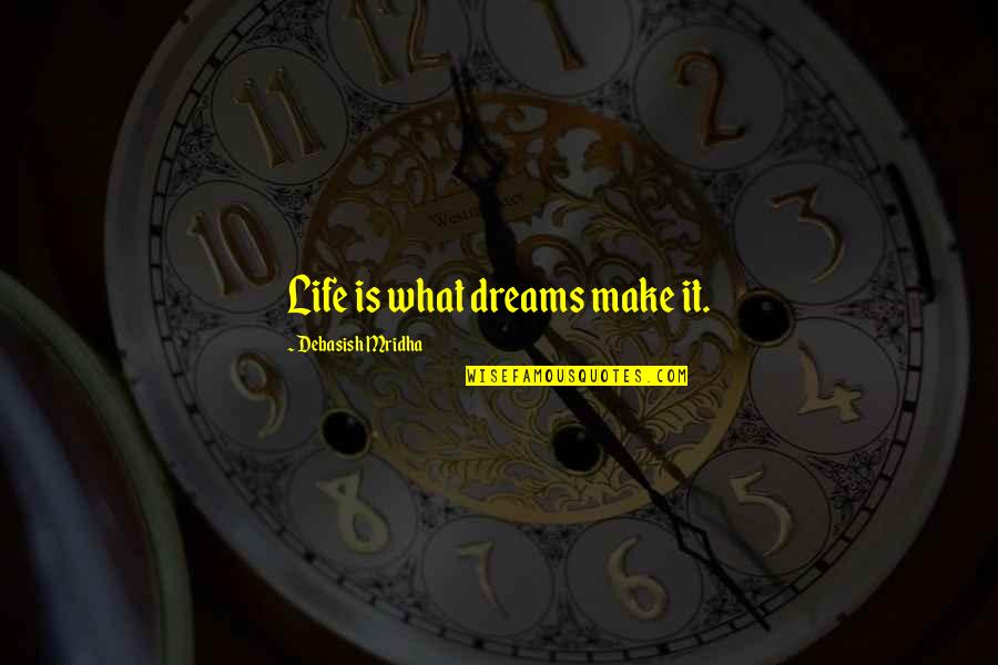 Ledakan Png Quotes By Debasish Mridha: Life is what dreams make it. Ledakan Png Quotes By Debasish Mridha: Life is what dreams make it.