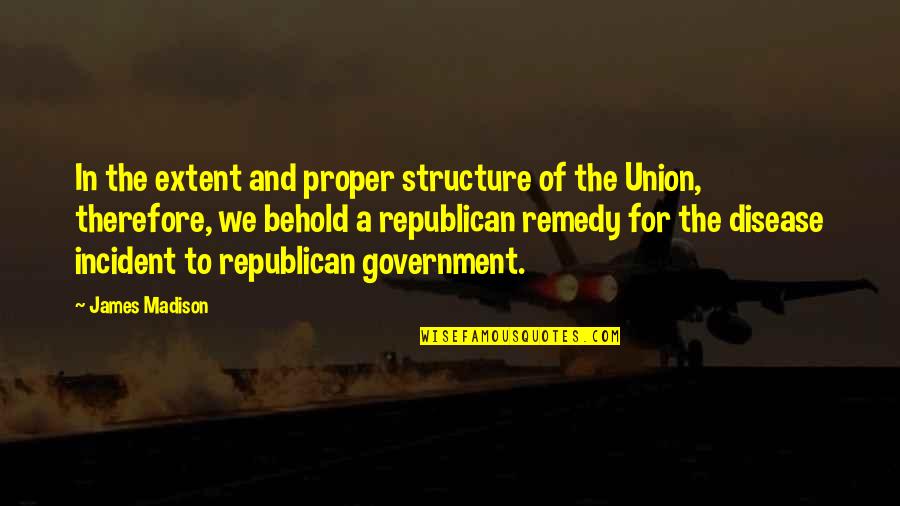 Ledan Morgans Quotes By James Madison: In the extent and proper structure of the