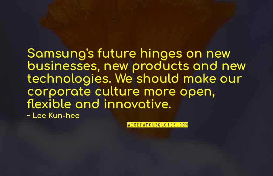 Lee Kun Hee Quotes By Lee Kun-hee: Samsung's future hinges on new businesses, new products