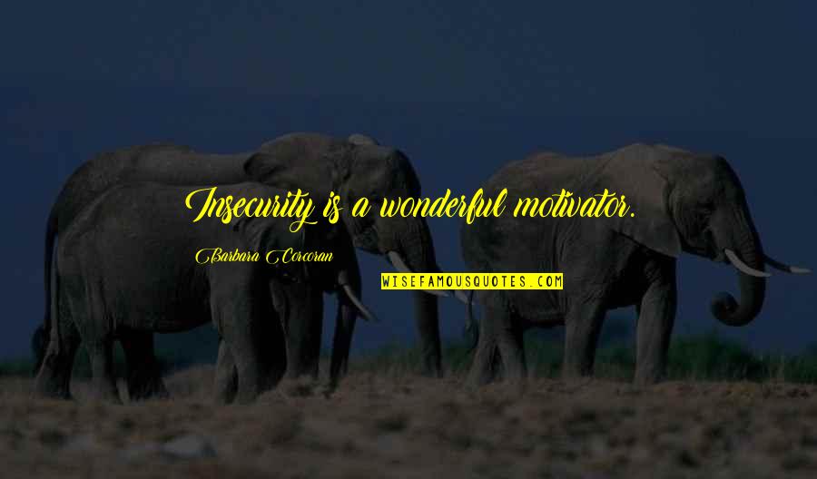 Lee Sizemore Quotes By Barbara Corcoran: Insecurity is a wonderful motivator.