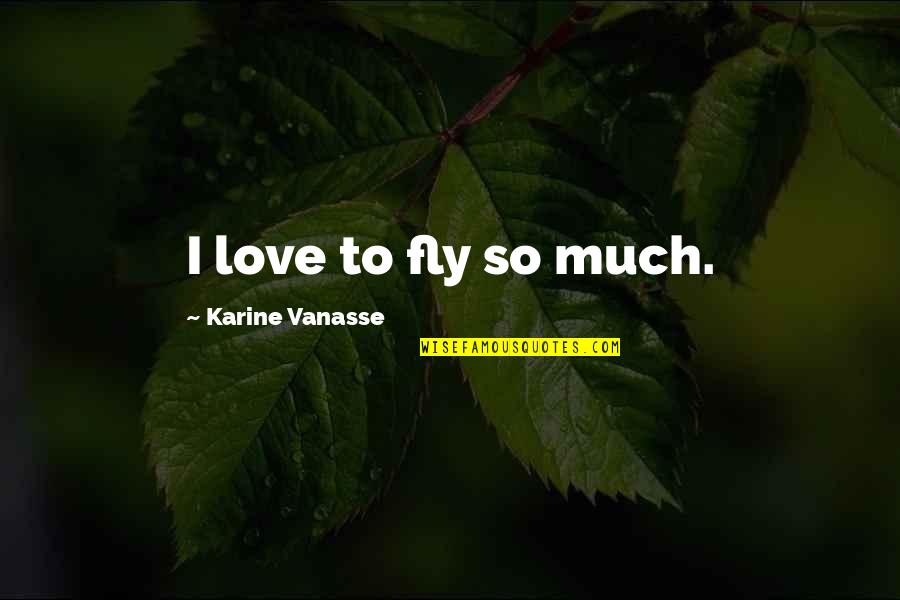 Leedskalnin Pdf Quotes By Karine Vanasse: I love to fly so much.