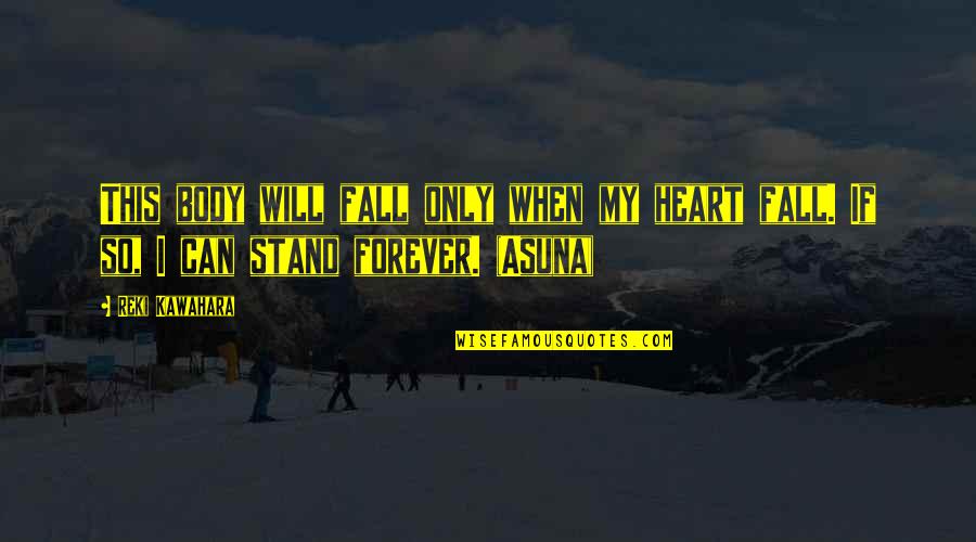 Leeuwenhoek Scientist Quotes By Reki Kawahara: This body will fall only when my heart