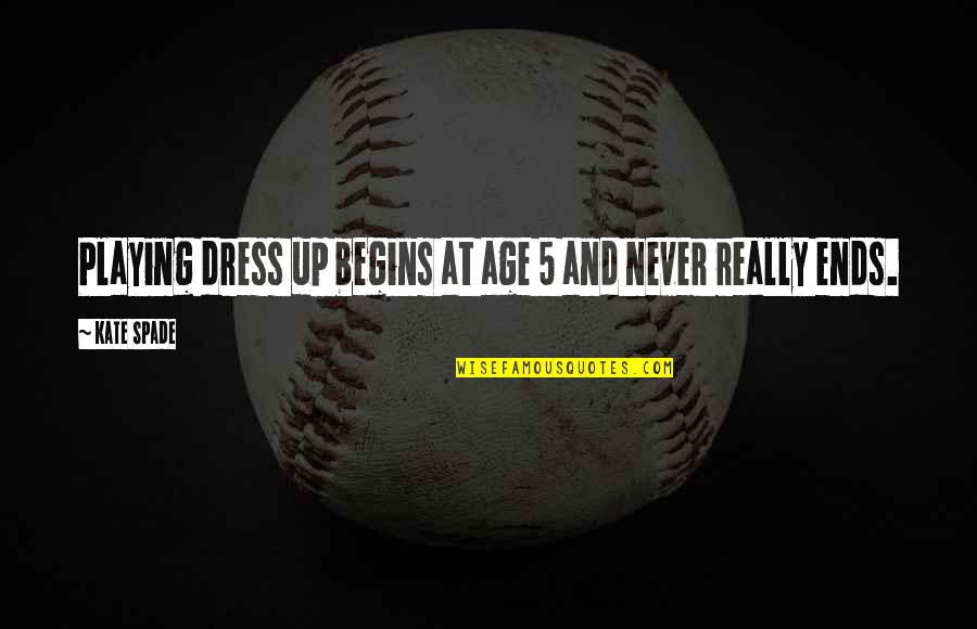 Lefkippos Quotes By Kate Spade: Playing dress up begins at age 5 and
