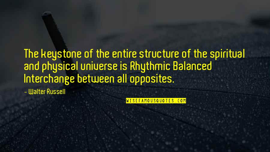 Legality Of Prostitution Quotes By Walter Russell: The keystone of the entire structure of the Legality Of Prostitution Quotes By Walter Russell: The keystone of the entire structure of the