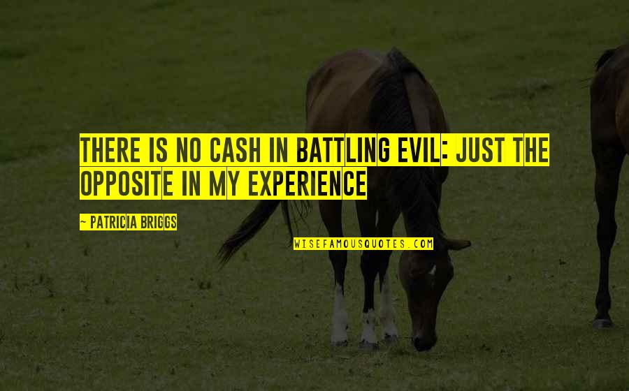 Leggs Quotes By Patricia Briggs: There is no cash in battling evil: just