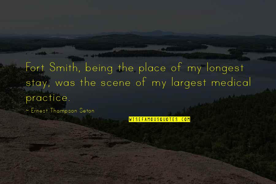 Lehmbruck Signature Quotes By Ernest Thompson Seton: Fort Smith, being the place of my longest Lehmbruck Signature Quotes By Ernest Thompson Seton: Fort Smith, being the place of my longest