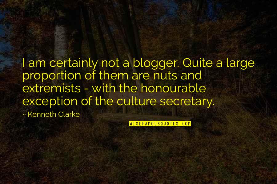 Leibnizs Law Quotes By Kenneth Clarke: I am certainly not a blogger. Quite a