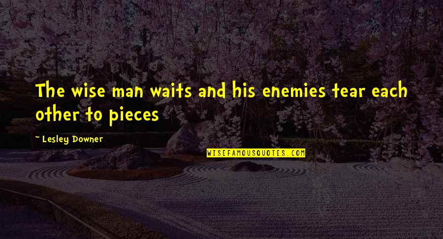 Leida And Eric 90 Quotes By Lesley Downer: The wise man waits and his enemies tear