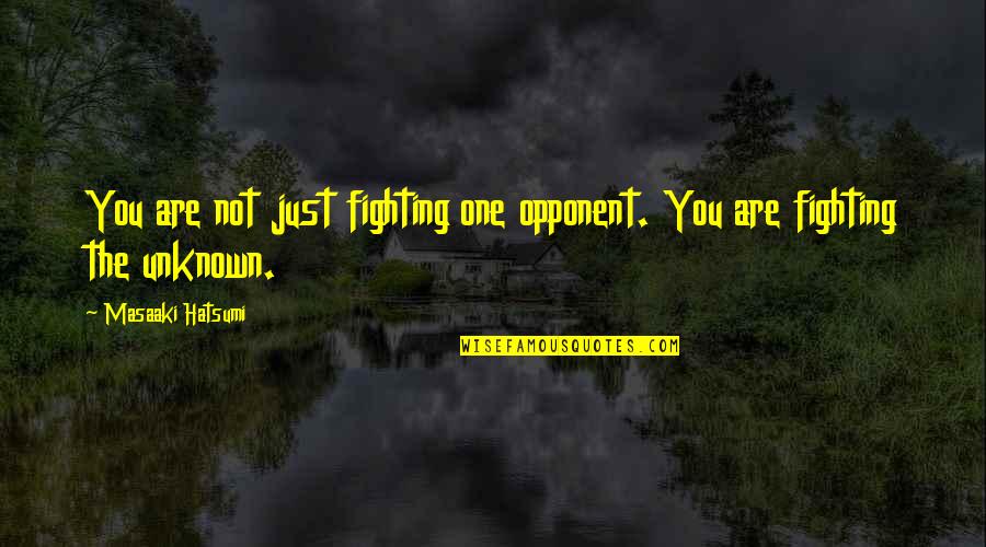 Lekcija Na Quotes By Masaaki Hatsumi: You are not just fighting one opponent. You
