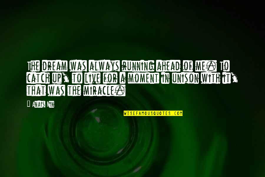 Lembke Gdp Quotes By Anais Nin: The dream was always running ahead of me. Lembke Gdp Quotes By Anais Nin: The dream was always running ahead of me.