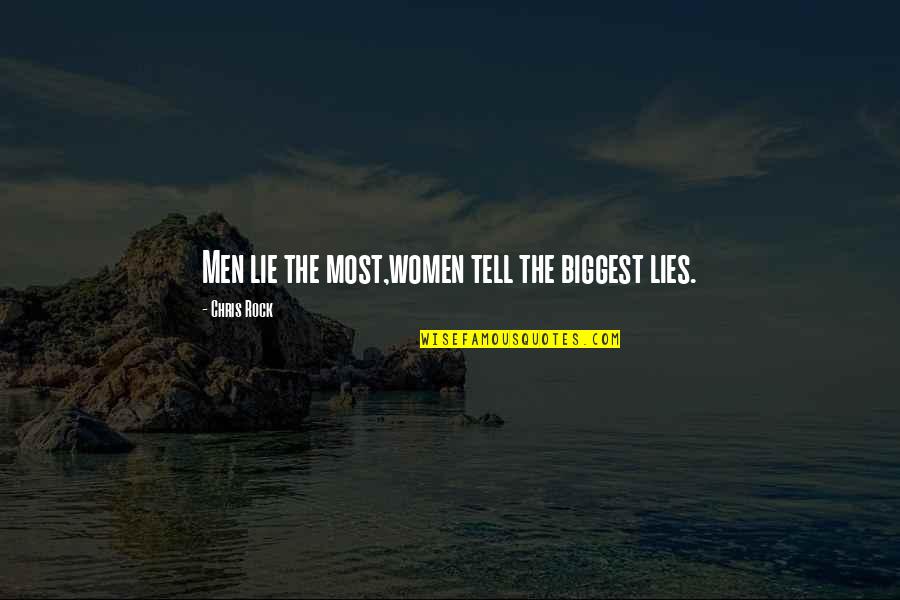 Lemezdiszkont Quotes By Chris Rock: Men lie the most,women tell the biggest lies. Lemezdiszkont Quotes By Chris Rock: Men lie the most,women tell the biggest lies.