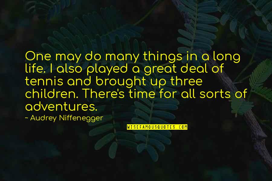 Lemondrop Backgrounds Quotes By Audrey Niffenegger: One may do many things in a long