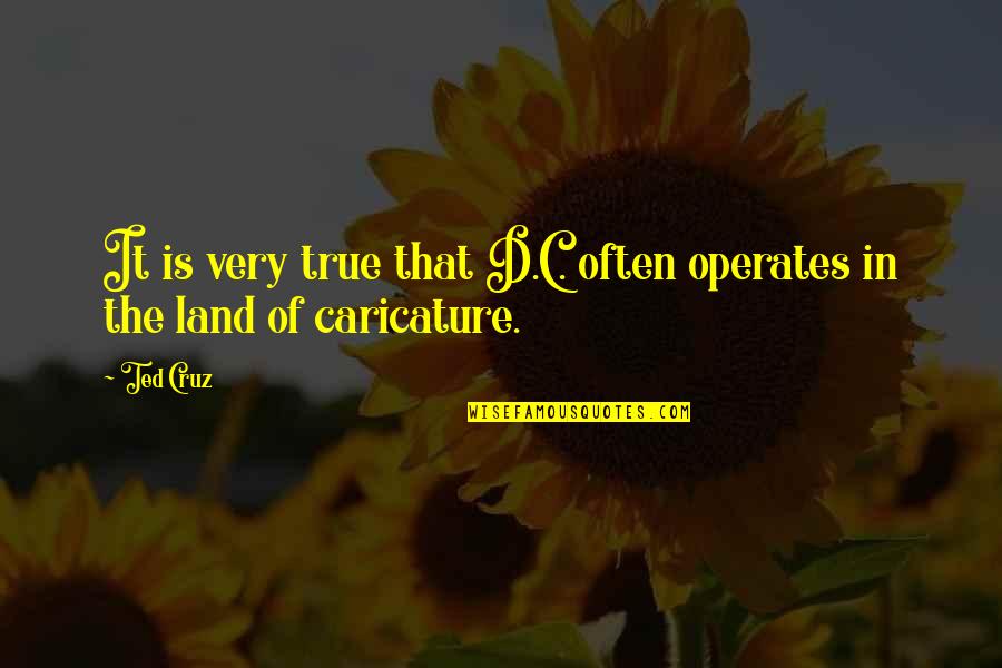 Lemties Vingiai Quotes By Ted Cruz: It is very true that D.C. often operates