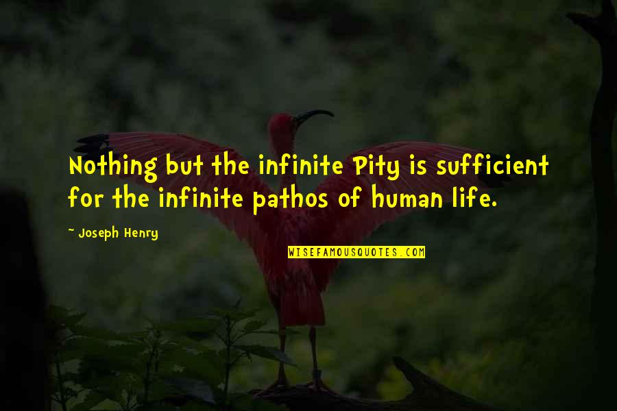 Lenira M Quotes By Joseph Henry: Nothing but the infinite Pity is sufficient for
