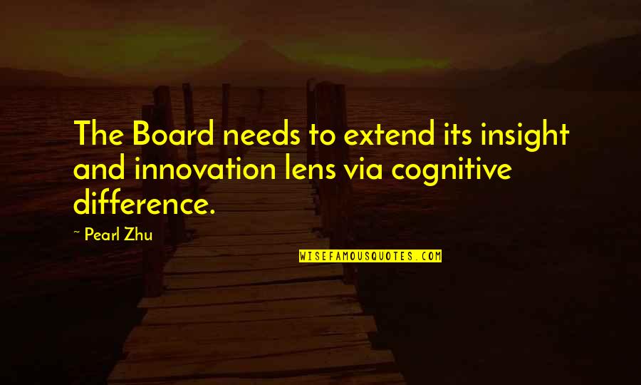 Lens Quotes By Pearl Zhu: The Board needs to extend its insight and