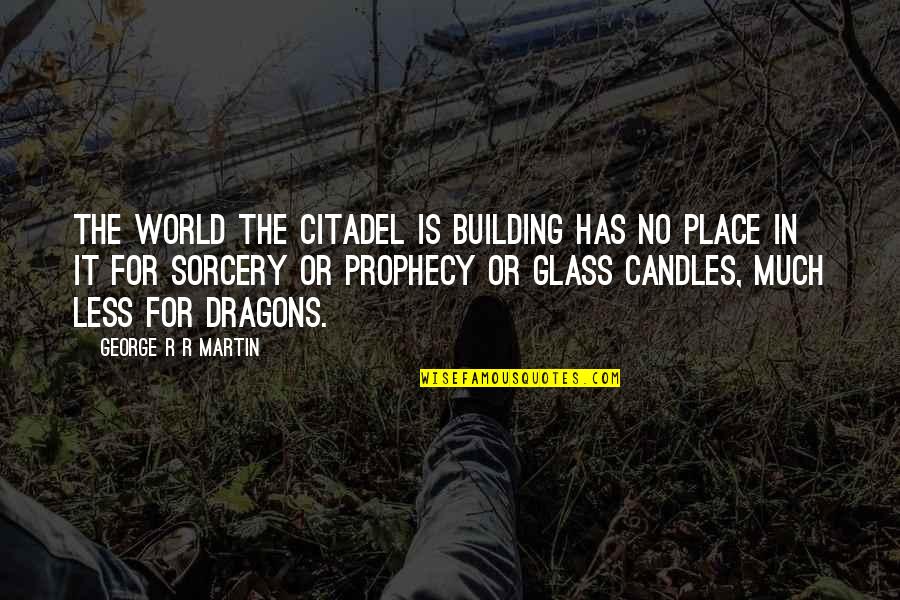 Lent And Fasting Quotes By George R R Martin: The world the Citadel is building has no