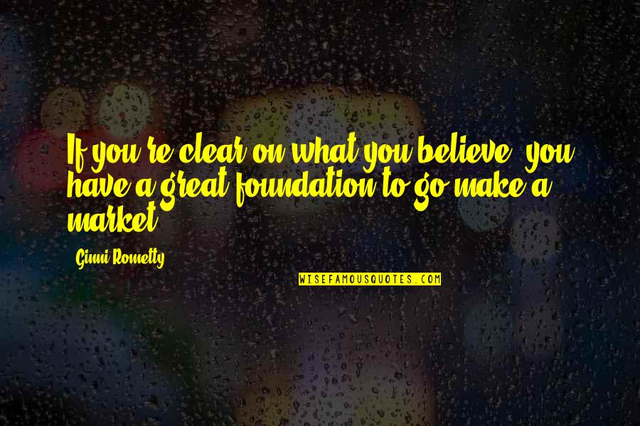 Leonsis Partners Quotes By Ginni Rometty: If you're clear on what you believe, you Leonsis Partners Quotes By Ginni Rometty: If you're clear on what you believe, you