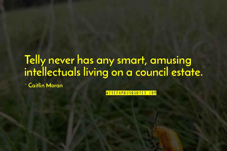 Leposavic Slike Quotes By Caitlin Moran: Telly never has any smart, amusing intellectuals living
